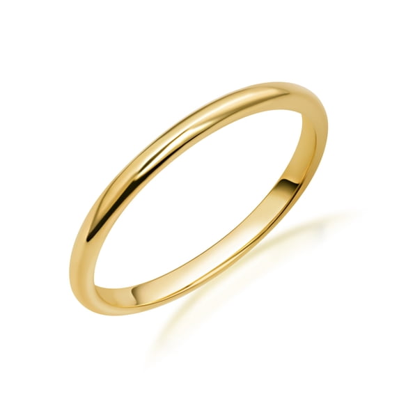 10K Yellow Gold Wedding Band Ring - Size 11