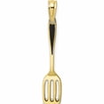 thumbnail image 1 of 10K Yellow Gold With Black Enamel 3-D Spatula Charm (26.7 X 5) Made In United States 10k7019, 1 of 5