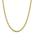thumbnail image 1 of 10K Yellow Gold Y 4.75mm Semi-Solid Rope Chain Necklace Size 20, 1 of 4