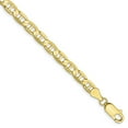 thumbnail image 1 of 10K Yellow Gold bracelet Anchor chain 7 in 4.5 mm 4.5mm Concave, 1 of 4
