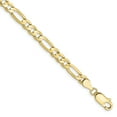 thumbnail image 1 of 10K Yellow Gold bracelet Chain style Figaro Concave 7 in 4.5 mm, 1 of 4