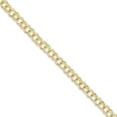 thumbnail image 1 of 10K Yellow Gold bracelet Charm 7 in 6 mm Solid Double Link, 1 of 2
