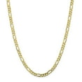 thumbnail image 1 of 10K Yellow Gold bracelet Figaro chain Concave 18 in 5.5 mm, 1 of 5
