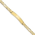 thumbnail image 1 of 10K Yellow Gold bracelet ID Figaro 7 in 6.61 mm 5.05, 1 of 1