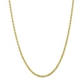 thumbnail image 1 of 10K Yellow Gold bracelet Rope chain Diamond-cut 18 in 3.35 mm, 1 of 5