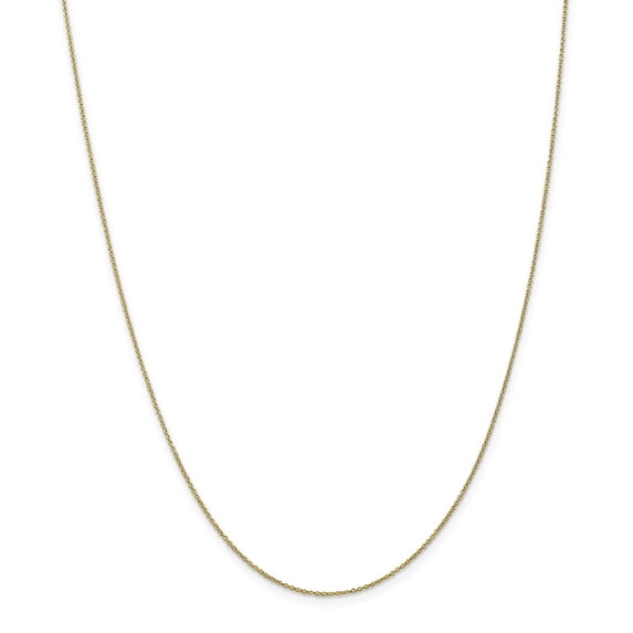 10K Yellow Gold chain Cable 20 in 0.9 mm .9mm