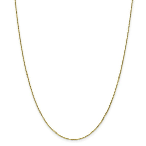 10K Yellow Gold chain Cable 30 in 1 mm 1mm
