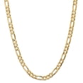 thumbnail image 1 of 10K Yellow Gold chain Figaro Concave 20 in 6.75 mm, 1 of 5