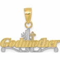 thumbnail image 1 of 10K Yellow With Rhodium #1 Godmother Charm (20 X 22) Made In United States 10c966, 1 of 5