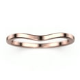 thumbnail image 1 of 10K rose gold curved wedding band, 1 of 4