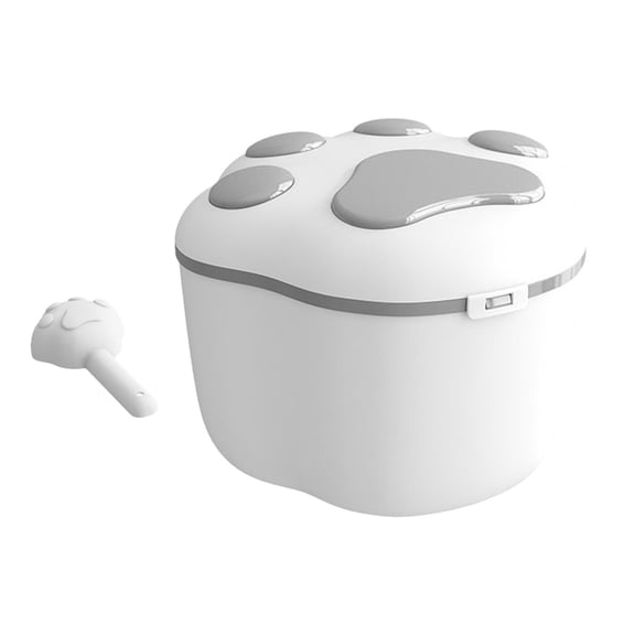 10KG 22 lb Dog Food Storage Container Rice Grains Dispenser Case Sealed Can Gray