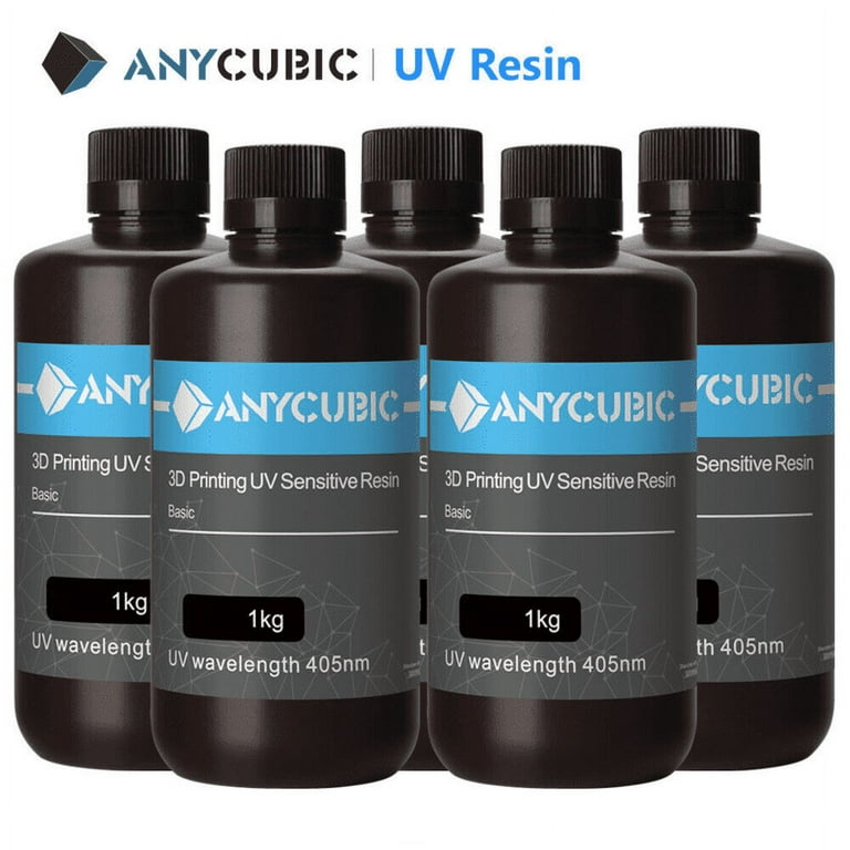 Buy 5 Pay 3】ANYCUBIC UV Resin HD Grey 3D Printing 1KG 405nm Sensitive Resin