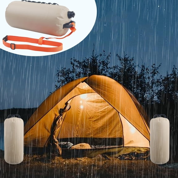 10KG Multifunctional Outdoor Water Bag Swimming Float Tent Pool Weighted Water Storage Bag Khaki PVC Mesh Fabric Load Capacity 22lb