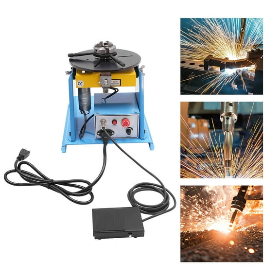 10KG Rotary Welding Positioner 0-90 Positioning Turntable Table 1-12RPM 3-Jaw