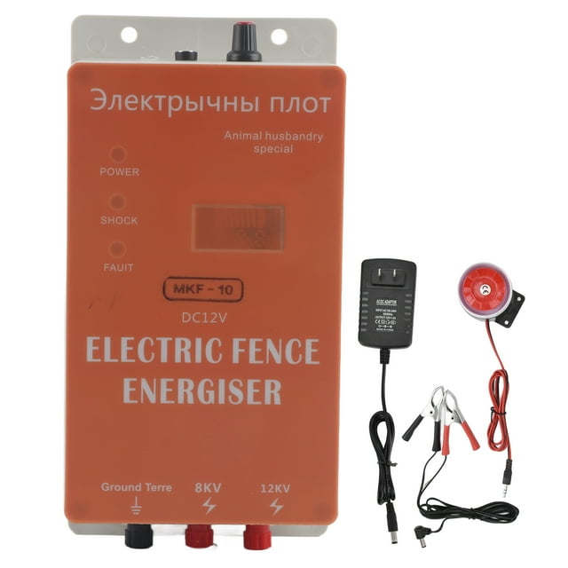 10KM Electric Fence High Voltage Pulse Controller Animal Electric Fence
