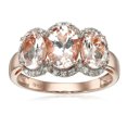 thumbnail image 1 of 10KT Gold Morganite And Diamond Ring, 1 of 4