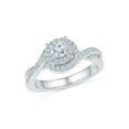 thumbnail image 1 of 10KT White Gold White Round Diamond Fashion Ring, 1 of 3