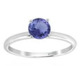 thumbnail image 1 of 10KT White Gold with Natural Tanzanite Solitaire Ring, 1 of 5
