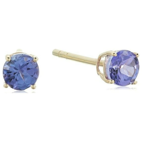 10KT Yellow 0.53ctw Tanzanite Studs Earrings