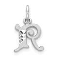 thumbnail image 1 of Finest Gold 10KW Diamond-cut Initial R Charm, 1 of 2