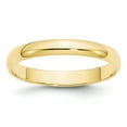 thumbnail image 1 of 10KY 3mm LTW Half Round Band Size 14 in 10k Yellow Gold, 1 of 3