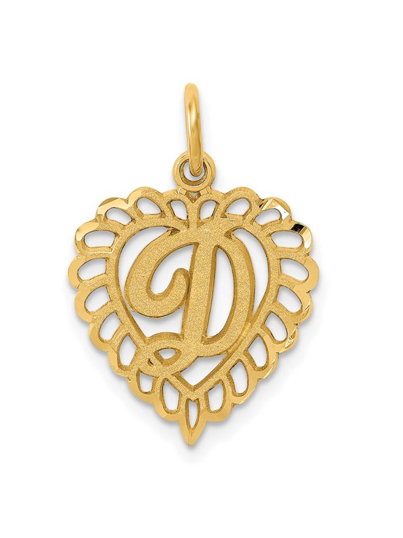 Finest Gold 10KY Initial D Charm