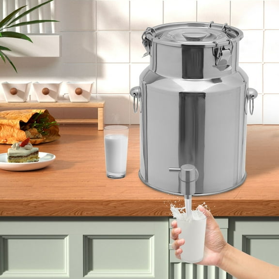 10L/2.64 Gal 304 Stainless Steel Beverage Dispenser w/ Spigot Beverage Carrier