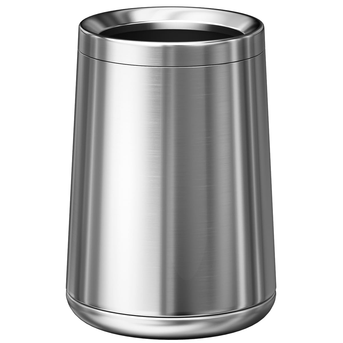 Brushed Nickel Bathroom Trash Cannull
