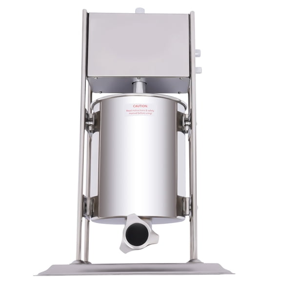 10L Churros Maker Machine Manual Churro Maker Stainless Steel Churro Making Kit Includes 4pcs Nozzles, Commercial 2 in 1 Sausage Stuffer and Spanish Churro Maker Machine
