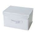 10L Double Lid Storage Box For Quilts Clothes Sorting Box Foldable Wardrobe Underwear Pants