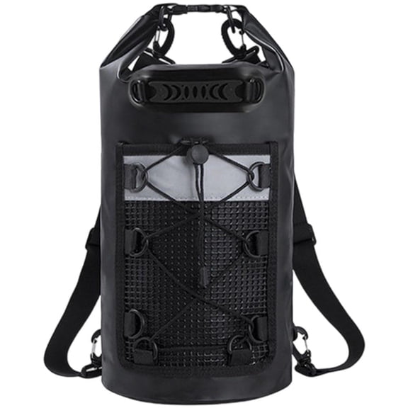 10L Floating Backpack, Large Rolltop Travel Duffle Bags with Straps for Women Men, Outdoor Travel Bag for Boating, Kayaking, Fishing, Hiking, Rafting, Black