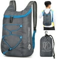 thumbnail image 1 of 10L Foldable Portable Backpack hiking Daypack Ultralight Splashproof Outdoor Travel Bag(Grey), 1 of 1