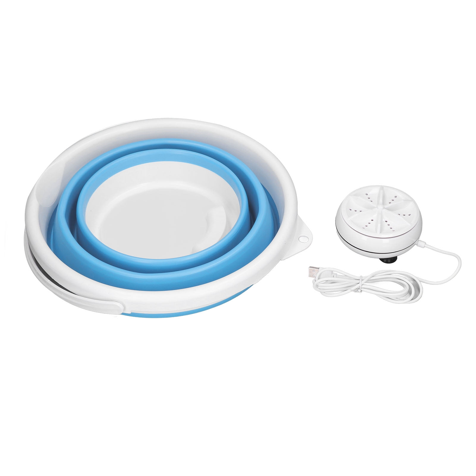 10L Folding Bucket Washing Machine Portable Ultrasonic Turbine Washer