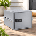 Combination Storage Lock 10L Lockable Storage Box with Combination Lock, Opal White, Shatter ...
