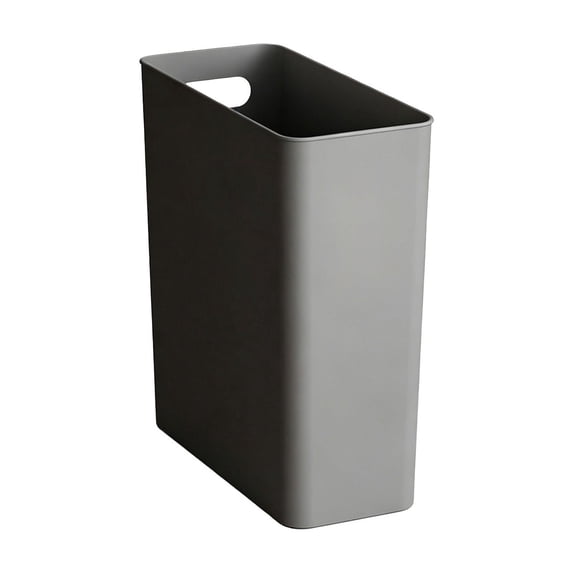 10L Narrow Slim Trash Bin, Space Saving Gap Wastebasket, Thin Profile Garbage Can for Bedroom Kitchen Bathroom Small Spaces