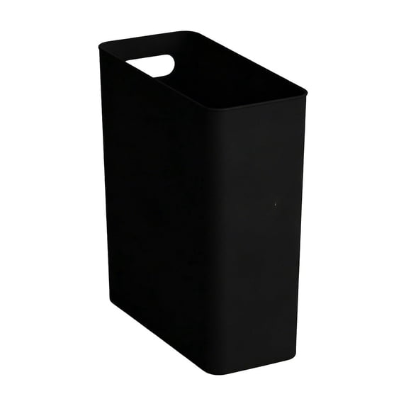 10L Narrow Slim Trash Bin, Space Saving Gap Wastebasket, Thin Profile Garbage Can for Bedroom Kitchen Bathroom Small Spaces