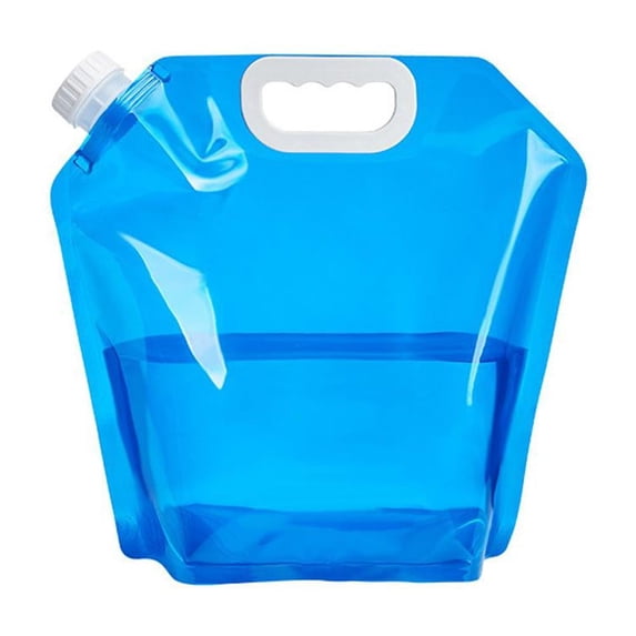 10L Portable Water Bag with Faucet, Collapsible PVC Water Carrier for Camping & Outdoor Use