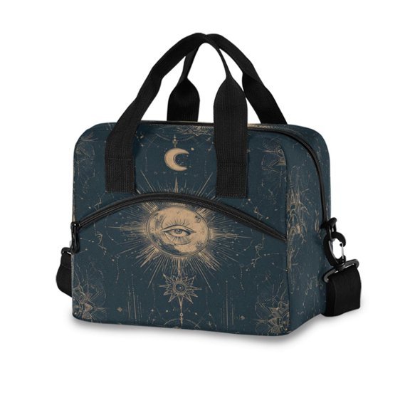 10L Tote Insulated Reusable Lunch Bag With Adjustable Strap A Celestial Star Map