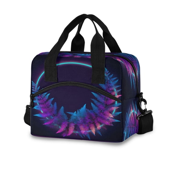 10L Tote Insulated Reusable Lunch Bag With Adjustable Strap Abstract Circle