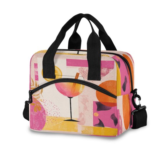 10L Tote Insulated Reusable Lunch Bag With Adjustable Strap An Cocktail