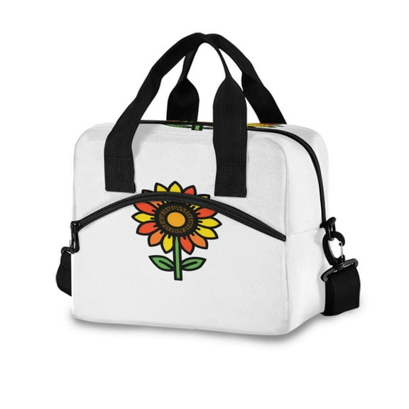 10L Tote Insulated Reusable Lunch Bag With Adjustable Strap Minimalist Style