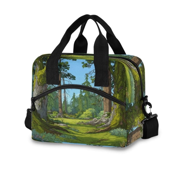 10L Tote Insulated Reusable Lunch Bag With Adjustable Strap Mossy Trunks