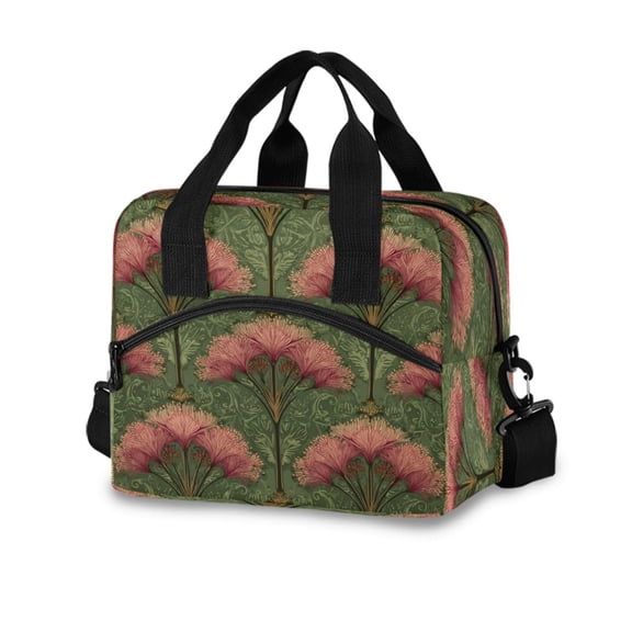 10L Tote Insulated Reusable Lunch Bag With Adjustable Strap Palm Trees