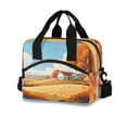 thumbnail image 1 of 10L Tote Insulated Reusable Lunch Bag With Adjustable Strap Tree and Leaves Falling, 1 of 6