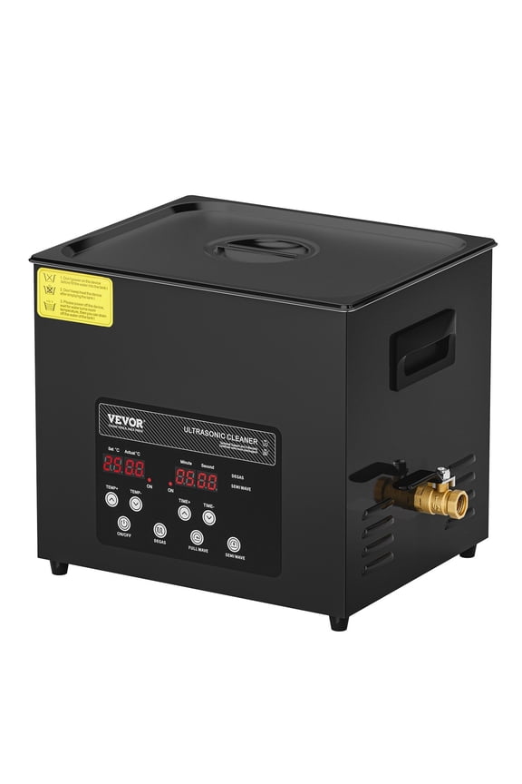 10L Ultrasonic Cleaner, 240W Digital Cleaning Machine with Gentle Mode & Upgraded Degassing, 40kHz Industrial Ultrasound Cleaner with Heater & Timer for Jewelry, Tools, Retainers & More