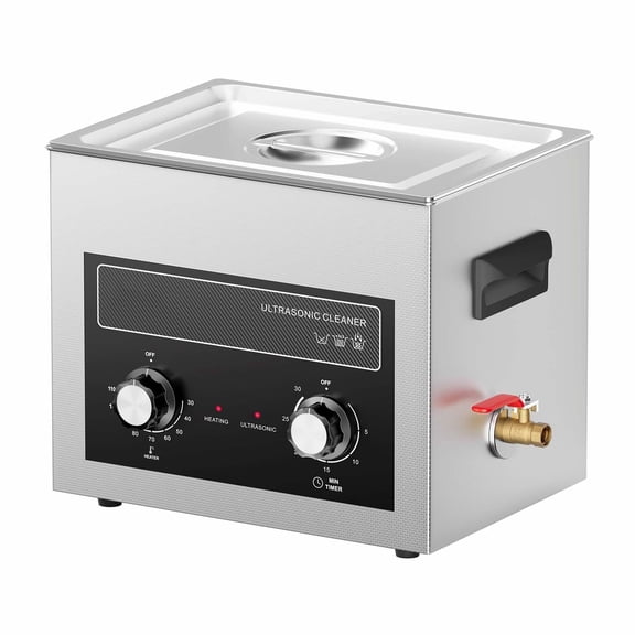 10L Ultrasonic Cleaner with Heater, 240W Digital Sonic Cavitation Machine for Parts Cleaning, Lab Tools, Jewelry, Carburetor, Engine & Auto Repair