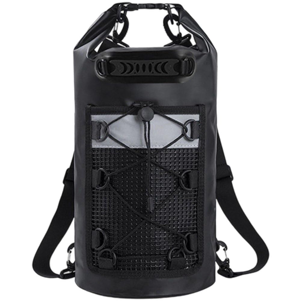 10L Waterproof Dry Bag Lightweight Dry Bag Beach Dry Sack for Travelling Fishing Cycling Kayaking Swimming Boating Beach Accessory, Black