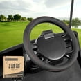thumbnail image 1 of 10L0L 13inch Golf Cart Steering Wheel Cover for EZGO TXT RXV ,Anti Slip PU Leather & Comfortable Grip Feeling , Black+Red, 1 of 8