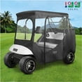 thumbnail image 1 of 10L0L 2 Passenger Golf Cart Enclosures Fit EZGO TXT RXV, Waterproof Driving Cover Black Golf Cart Accessories, 1 of 7