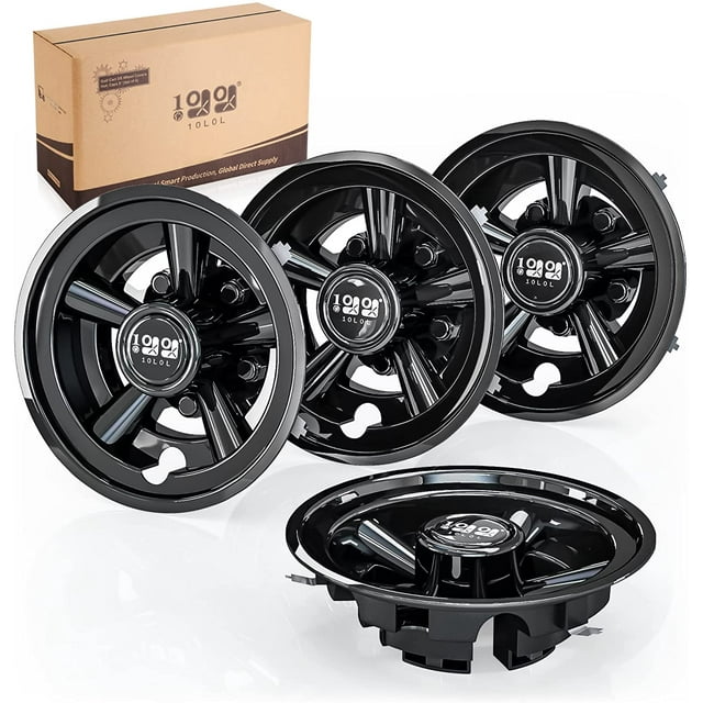 10L0L 8inch Golf Cart Wheel Cover Hub Caps for Yamaha EZGO TXT Club Car